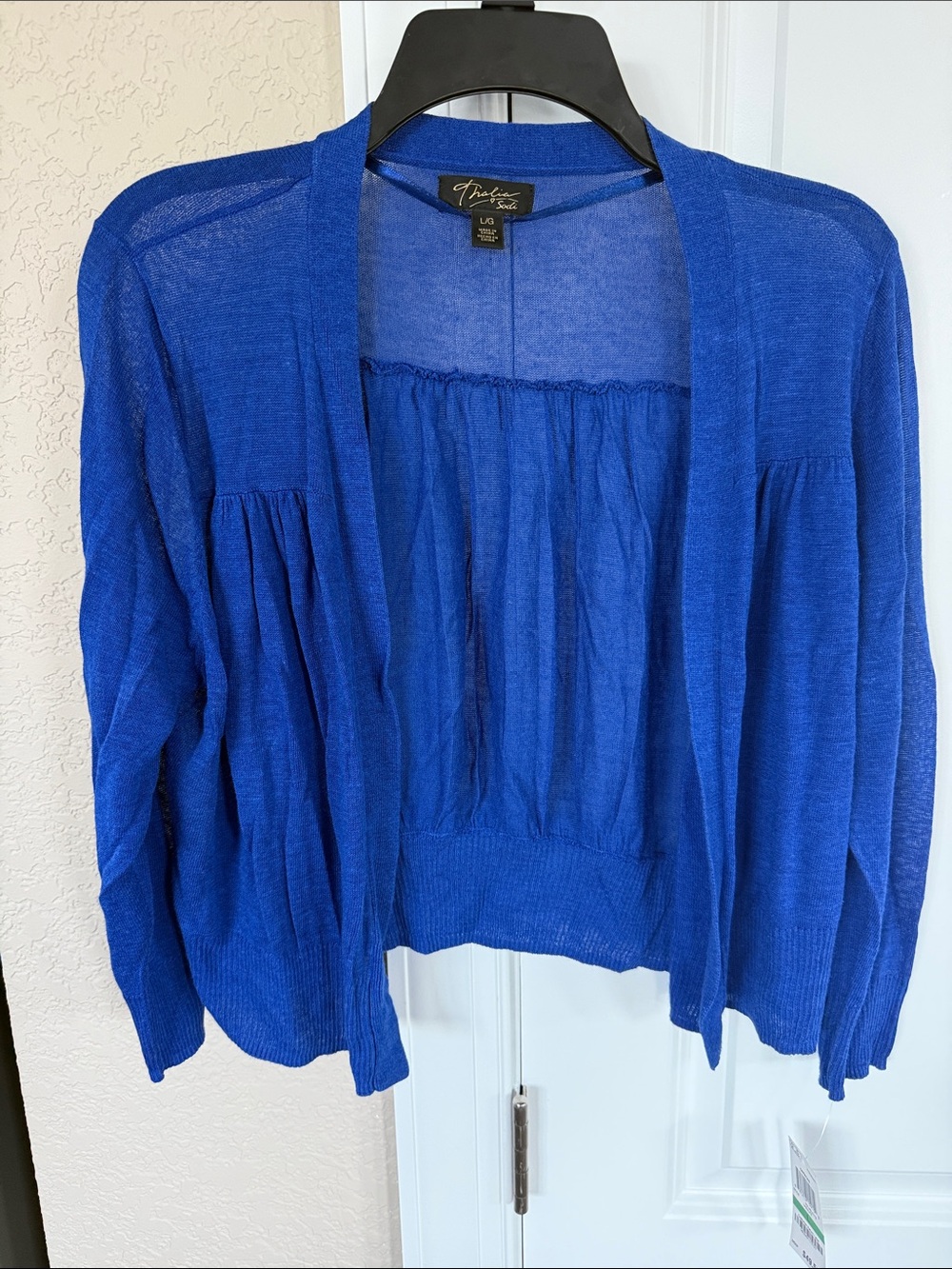 Thalia Sodi Blue Open-Front Lightweight Cardigan